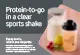 Clear sports shake - ready to mix