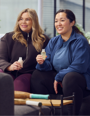 two ladies drinking glp 1 shot