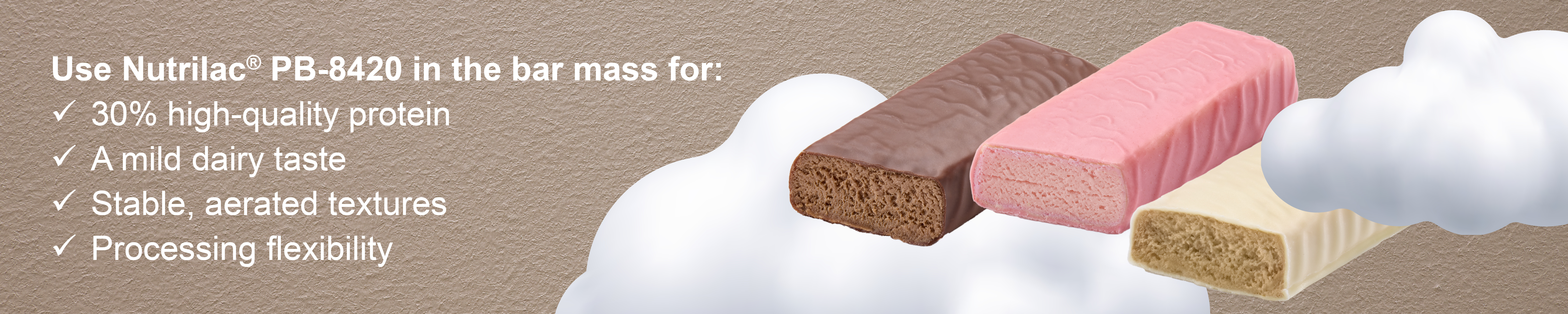 Airbar with brown background and key messages