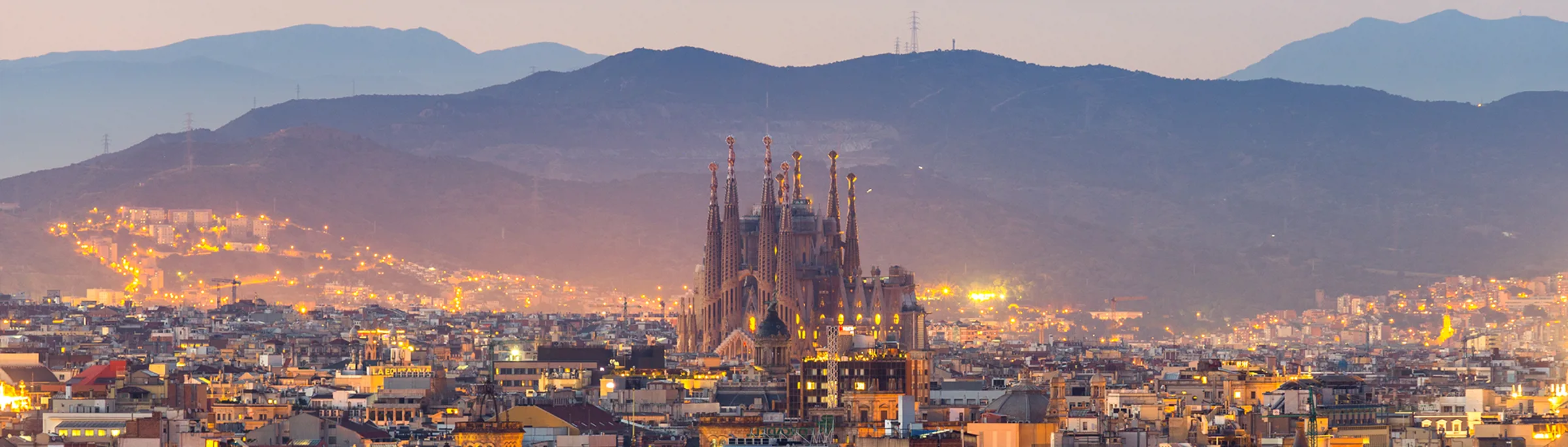 Barcelona city view
