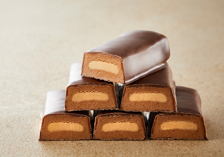 Barra con proteínas en cada capa